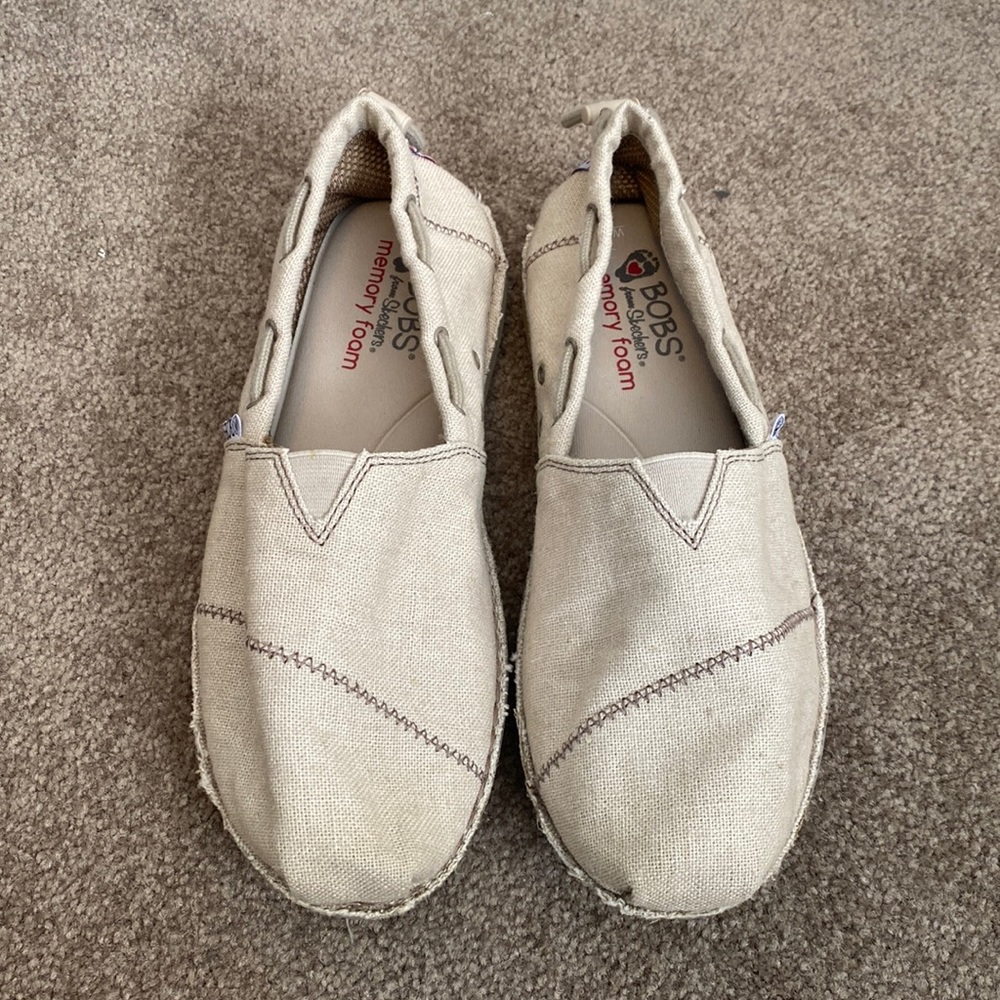 Sketcher - Beige Bobs, Memory Foam